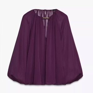NWT Zara Plum Blouse
